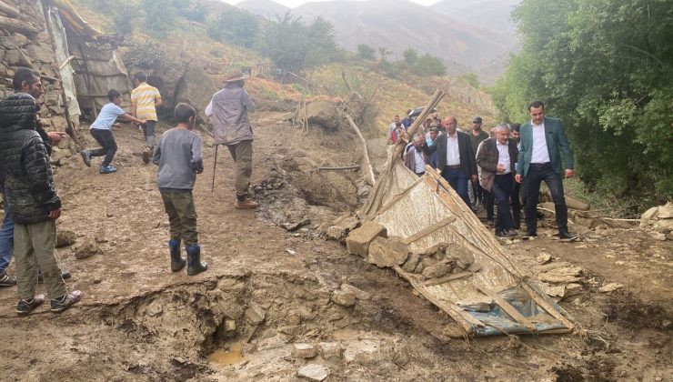 AK Parti teşkilatı Esendere sel bölgesinde