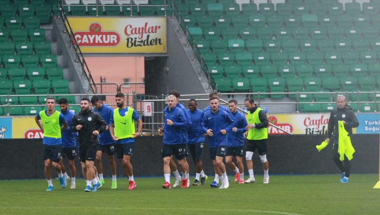 Çaykur Rizespor ara vermeden Antalyaspor hazırlıklarına başladı