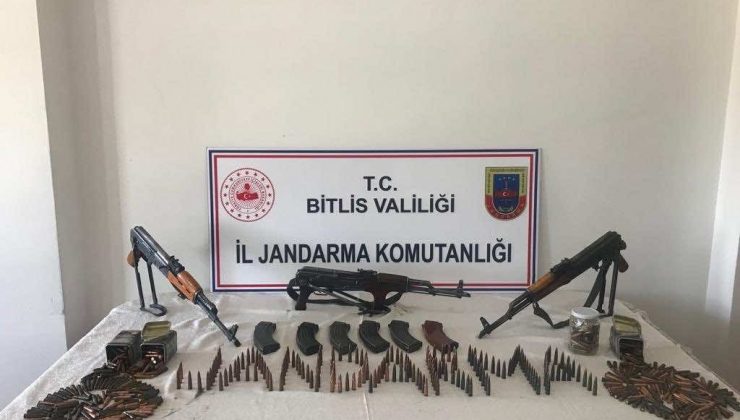 Bitlis’te çok sayıda mühimmat ele geçirildi