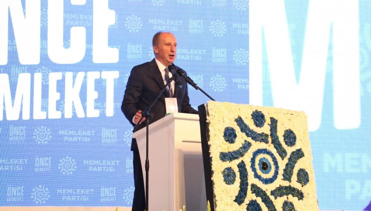 Memleket Partisi Genel Başkanı Muharrem İnce: “Genel başkan olarak cumhurbaşkanı adayı olmak istiyorum, açıklıyorum cumhurbaşkanlığına adayıyım”